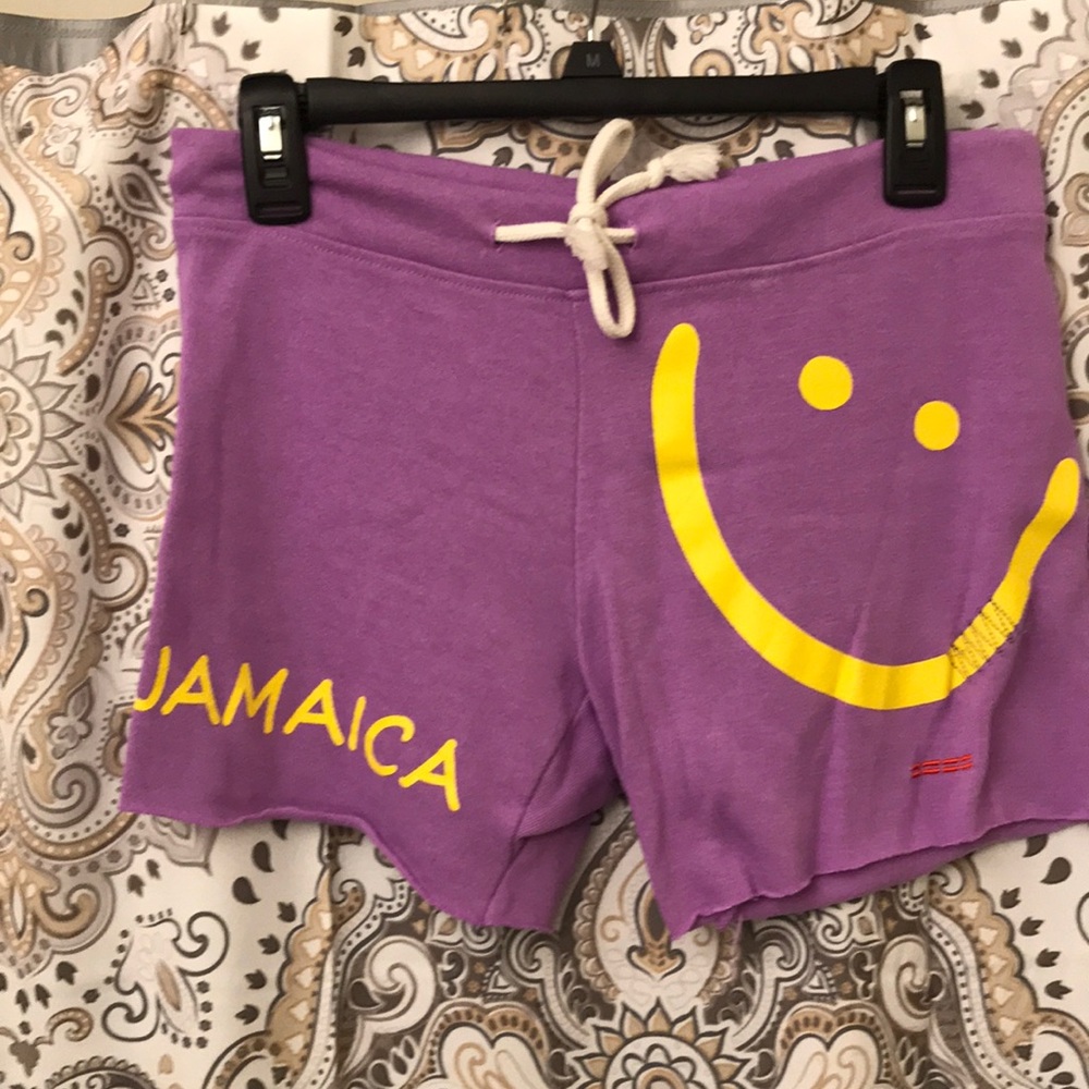 Purple shorts from Jamaica And tank top for women